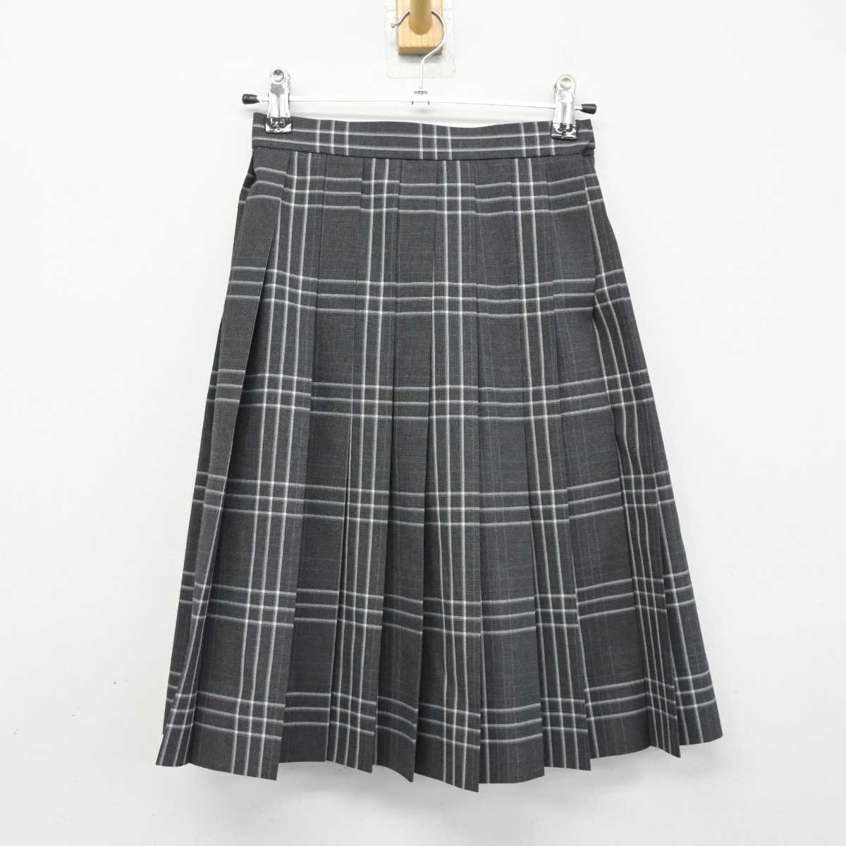 【中古】神奈川県 鎌倉女子大学中等部 女子制服 3点 (ベスト・シャツ・スカート) sf051425