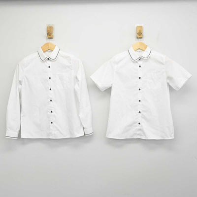 【中古】神奈川県 鎌倉女子大学中等部 女子制服 2点 (シャツ・シャツ) sf051426