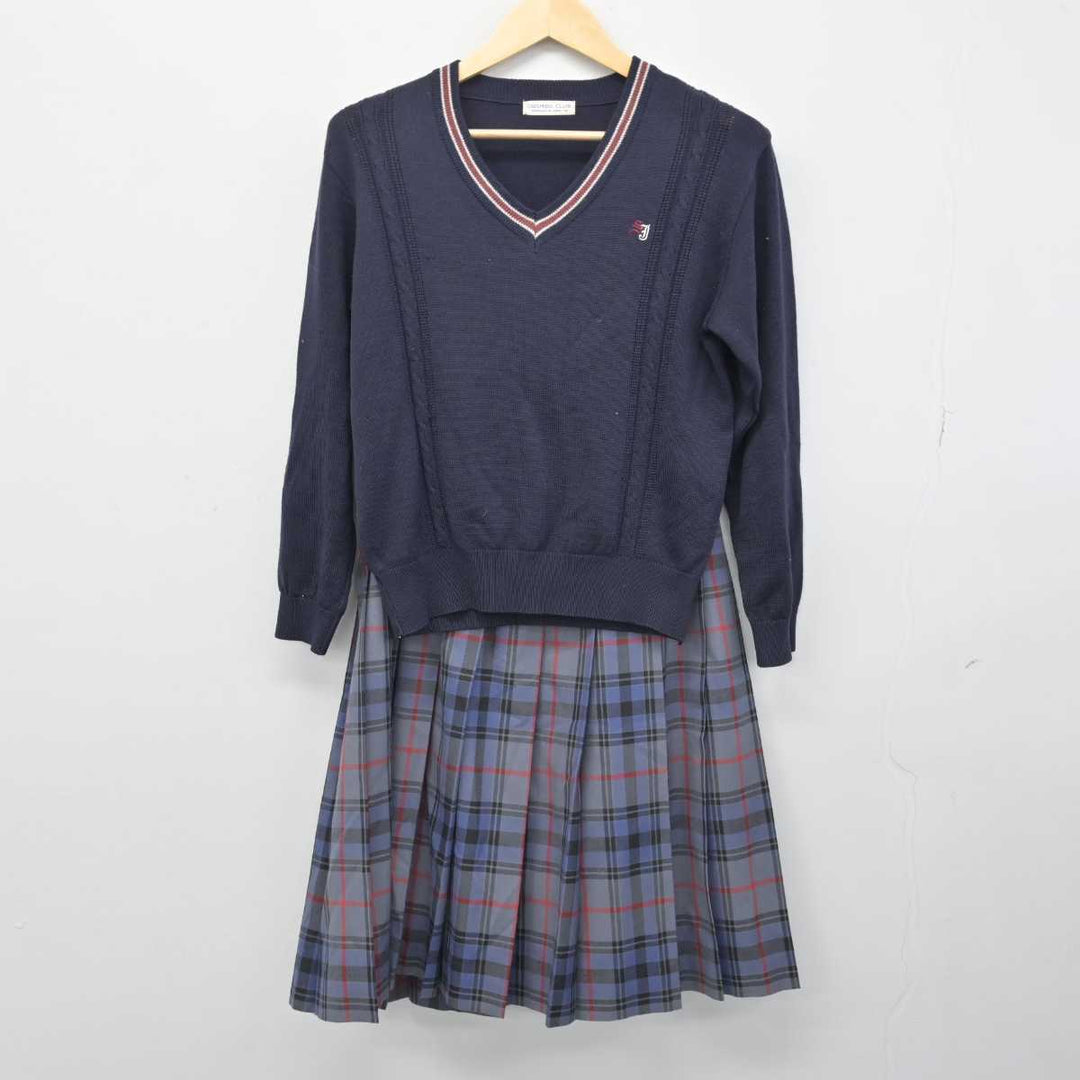 【中古】茨城県 水城高等学校 女子制服 3点 (ブレザー・ニット・スカート) sf051432 | 中古制服通販パレイド