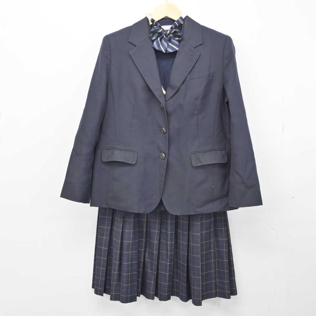 U383/S1044(中古)北海道 札幌平岸高校 女子制服5点 /L/W69