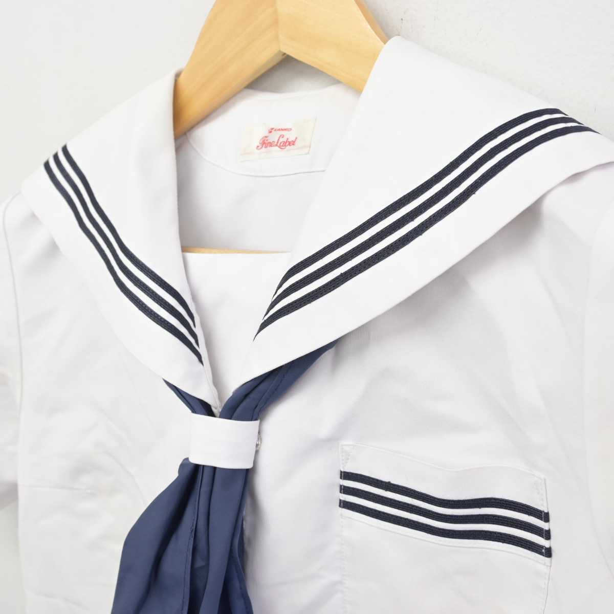 【中古】広島県 尾道市立高西中学校 女子制服 2点 (セーラー服) sf051439