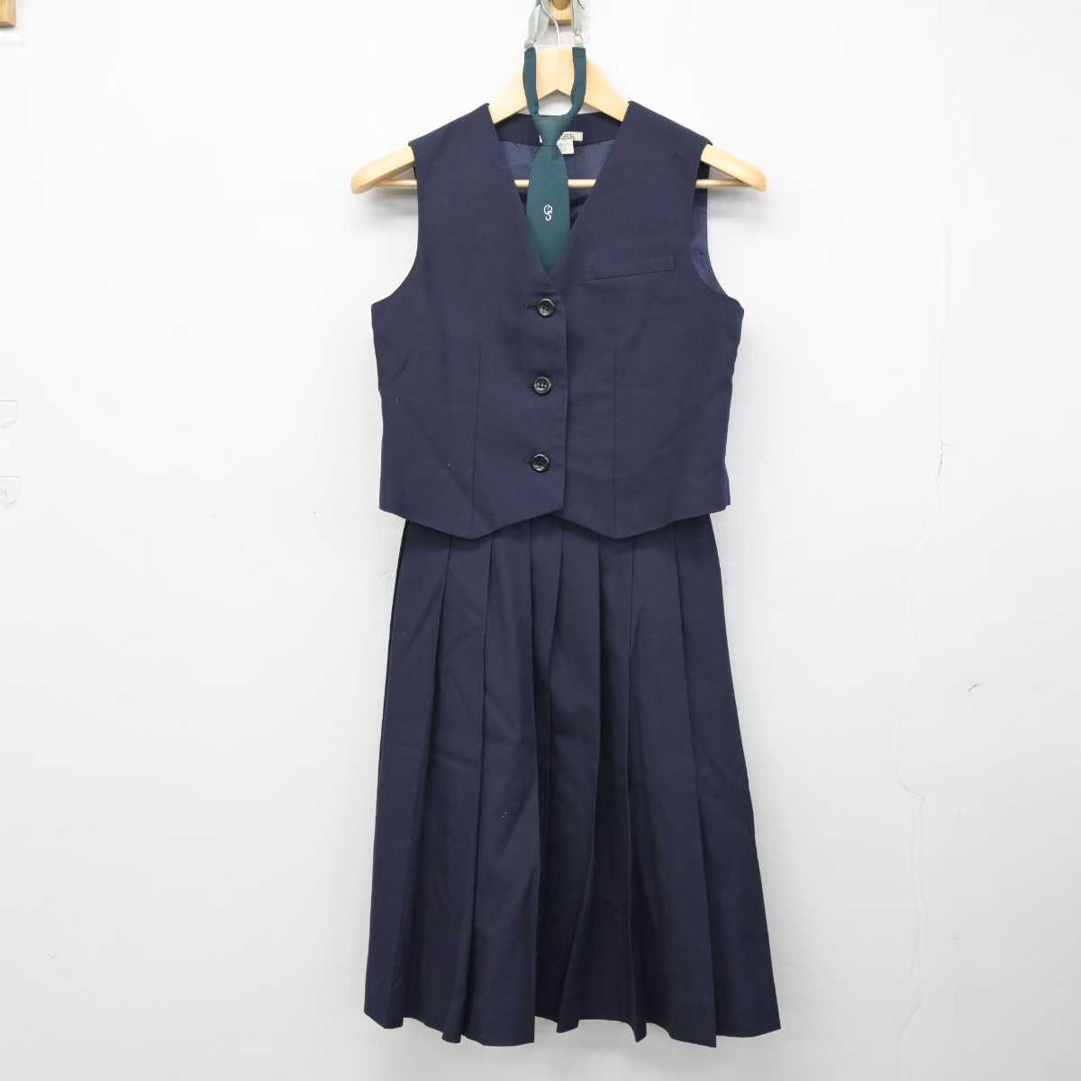 【中古】神奈川県 平塚市大住中学校 女子制服 4点 (ブレザー・ベスト・スカート) sf051452