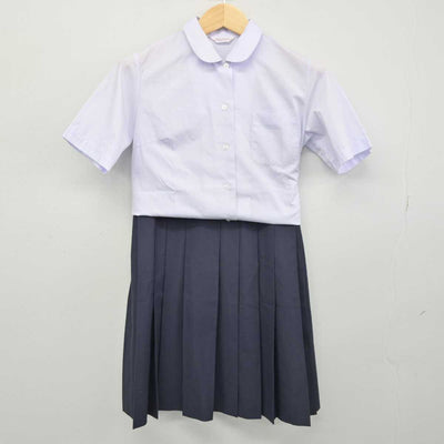 【中古】岡山県 御津中学校 女子制服 2点 (シャツ・スカート) sf051463