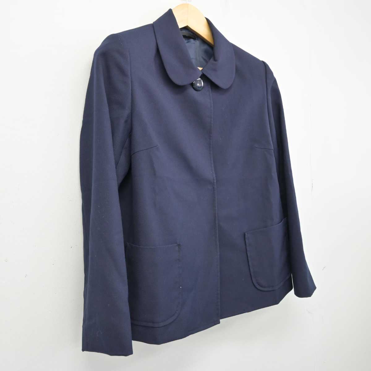 【中古】岡山県 御津中学校 女子制服 1点 (コート) sf051464