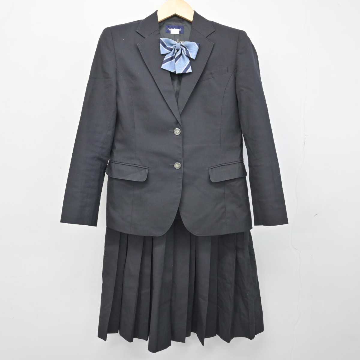 【中古】静岡県 遠江総合高等学校 女子制服 3点 (ブレザー・ジャンパースカート) sf051472