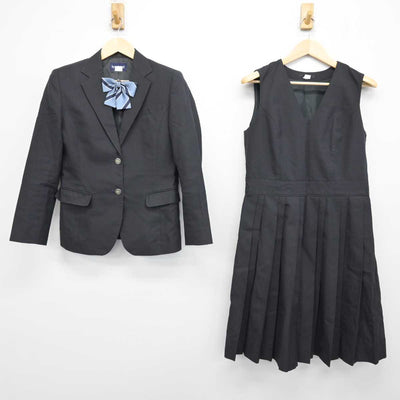 【中古】静岡県 遠江総合高等学校 女子制服 3点 (ブレザー・ジャンパースカート) sf051472