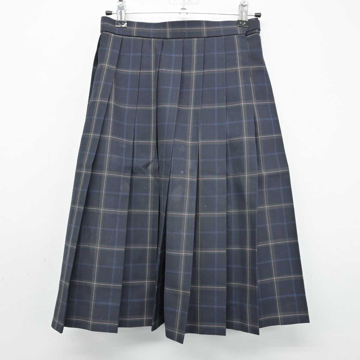 【中古】神奈川県 横浜清風高等学校 女子制服 2点 (ニット・スカート) sf051484