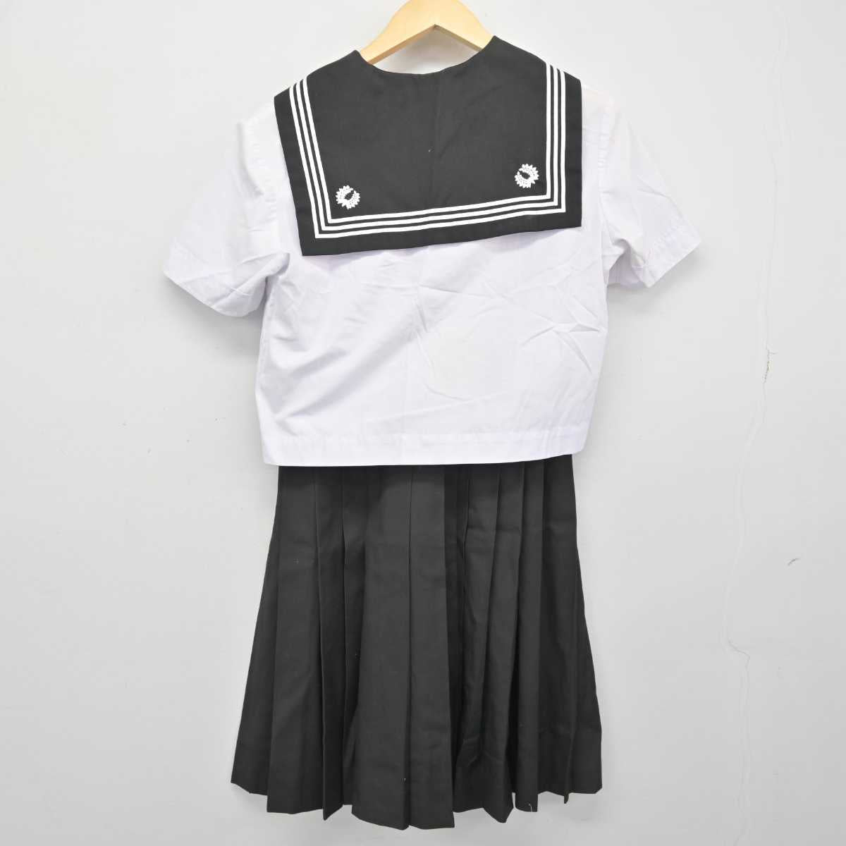 【中古】東京都 江東商業高等学校 女子制服 3点 (セーラー服・スカート) sf051496