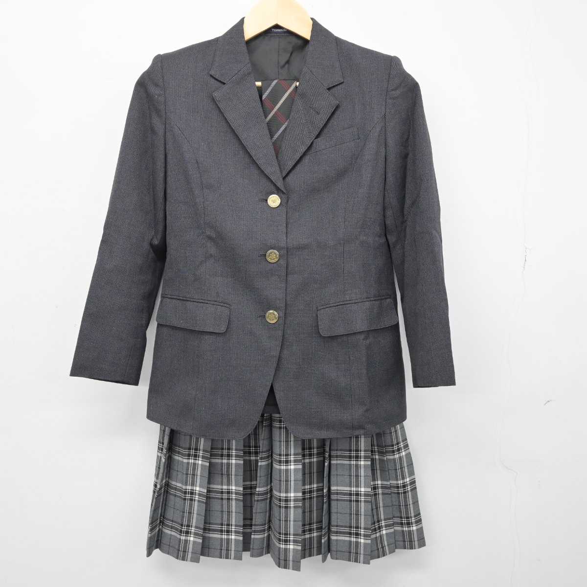 【中古】北海道 北海道清水高等学校 女子制服 3点 (ブレザー・スカート) sf051497