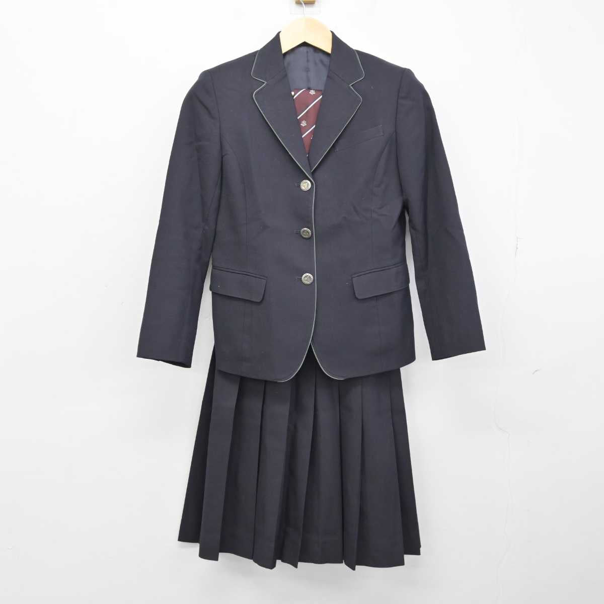 【中古】北海道 帯広大谷高等学校 女子制服 4点 (ブレザー・ベスト・スカート) sf051500