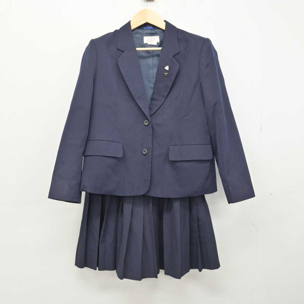 【中古】徳島県 小松島西高等学校 女子制服 5点 (ブレザー・ベスト・スカート) sf051503