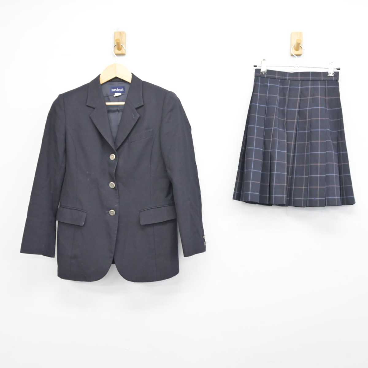 【中古】神奈川県 藤沢清流高等学校 女子制服 2点 (ブレザー・スカート) sf051504