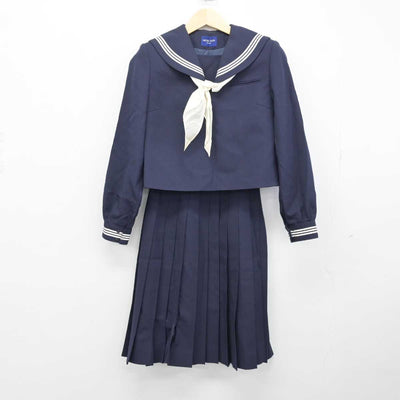 【中古】埼玉県 栗橋東中学校 女子制服 3点 (セーラー服・スカート) sf051505