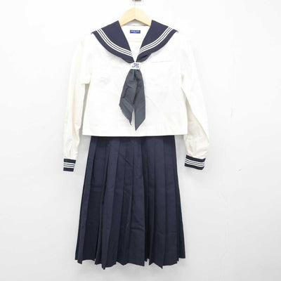 【中古】埼玉県 栗橋東中学校 女子制服 3点 (セーラー服・スカート) sf051507