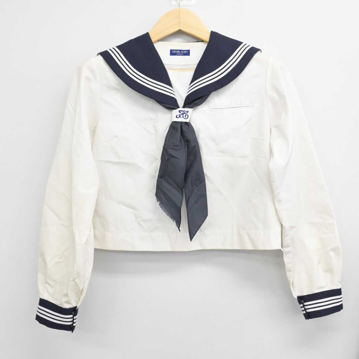 【中古】埼玉県 栗橋東中学校 女子制服 3点 (セーラー服・スカート) sf051507