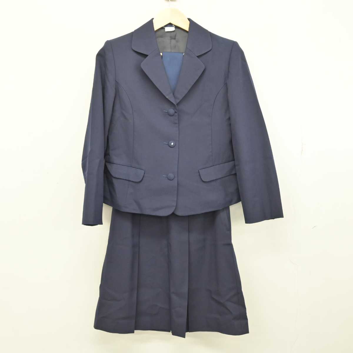 【中古】石川県 鹿西高等学校 女子制服 3点 (ブレザー・スカート) sf051509