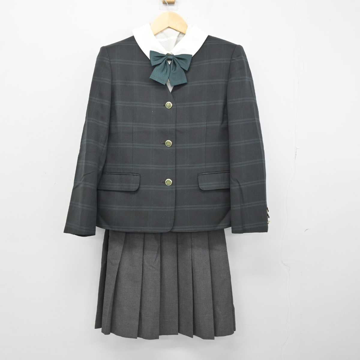 【中古】東京都 専修大学附属高等学校 女子制服 4点 (ブレザー・シャツ・スカート) sf051524