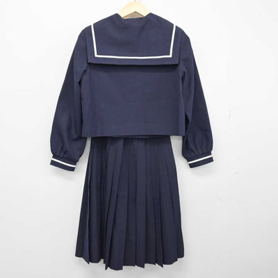 【中古】宮崎県 宮崎中学校 女子制服 3点 (セーラー服・スカート) sf051536