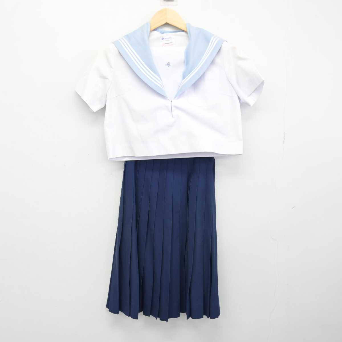 【中古】愛知県 愛知淑徳高等学校 女子制服 2点 (セーラー服・スカート) sf051542