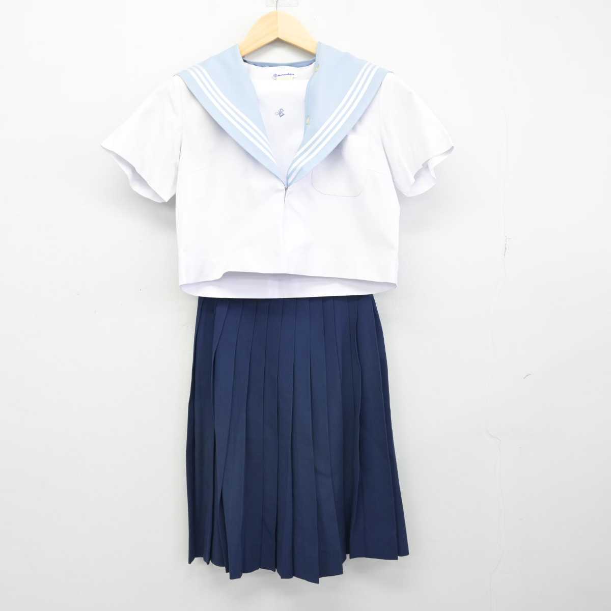 【中古】愛知県 愛知淑徳高等学校 女子制服 2点 (セーラー服・スカート) sf051543