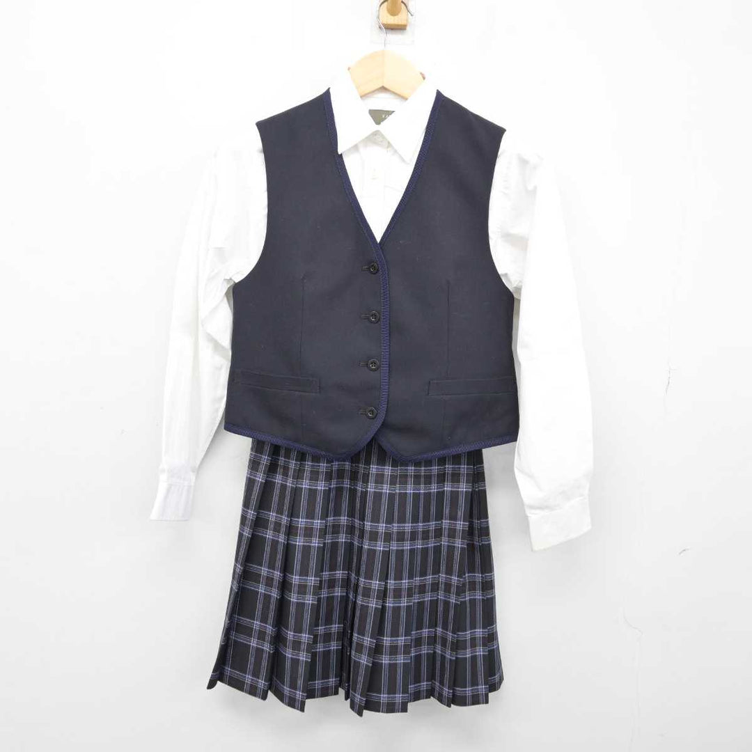 中古】大阪府 賢明学院中学校・高等学校 女子制服 4点 (ベスト・ニット・シャツ・スカート) sf051549 | 中古制服通販パレイド