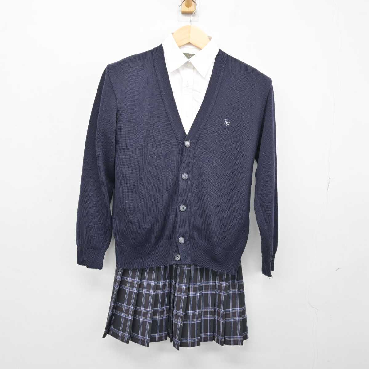 中古】大阪府 賢明学院中学校・高等学校 女子制服 4点 (ベスト・ニット・シャツ・スカート) sf051549 | 中古制服通販パレイド