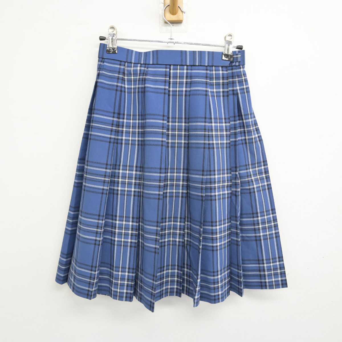 【中古】福岡県 博多高等学校 女子制服 5点 (ニットベスト・シャツ・スカート) sf051553