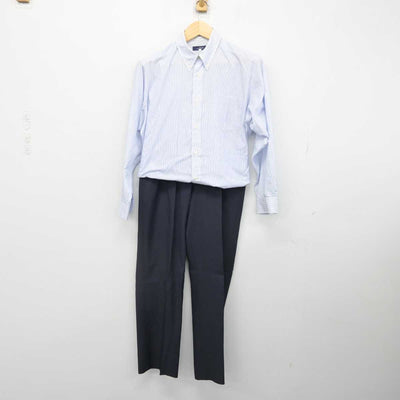 【中古】長崎県 長崎南山中学校・高等学校 男子制服 2点 (シャツ・ズボン) sf051566