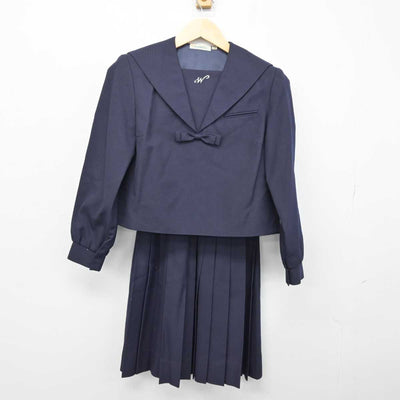 【中古】長崎県 長崎西高等学校 女子制服 2点 (セーラー服・スカート) sf051570