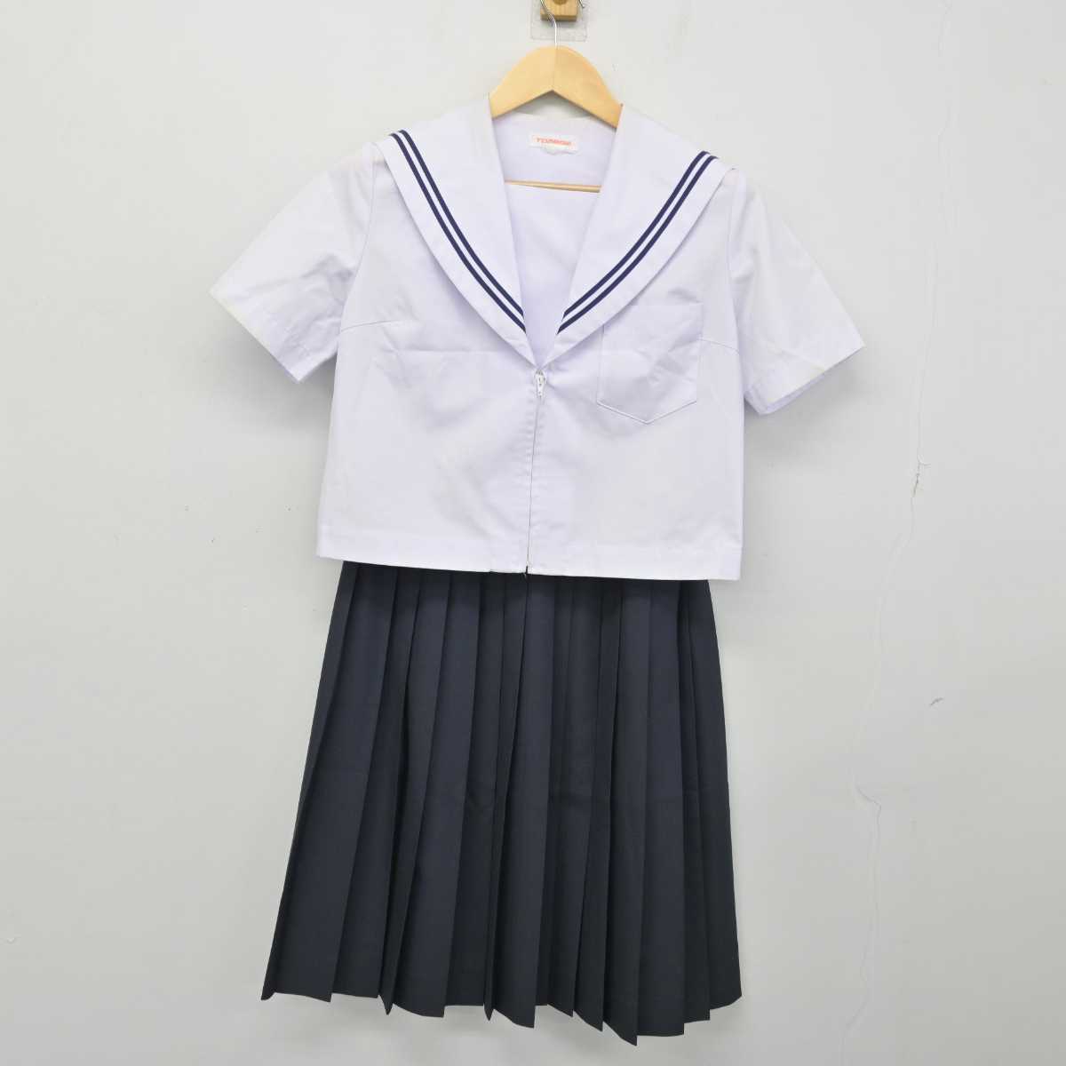 【中古】愛知県 矢作北中学校 女子制服 2点 (セーラー服・スカート) sf051572