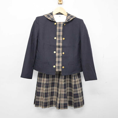 【中古】岡山県 明誠学院高等学校 女子制服 3点 (ブレザー・シャツ・スカート) sf051578