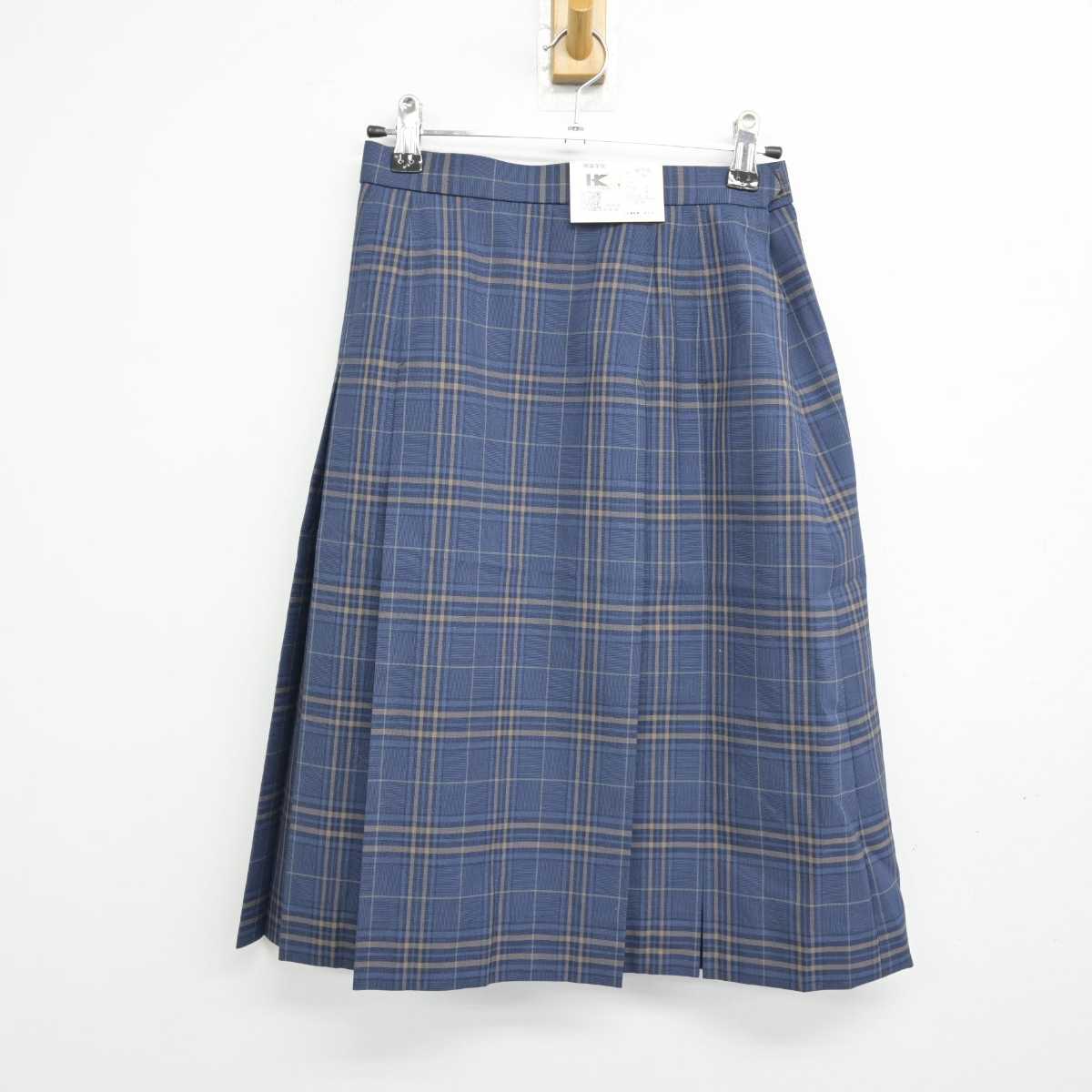 【中古】岡山県 明誠学院高等学校 女子制服 2点 (シャツ・スカート) sf051579