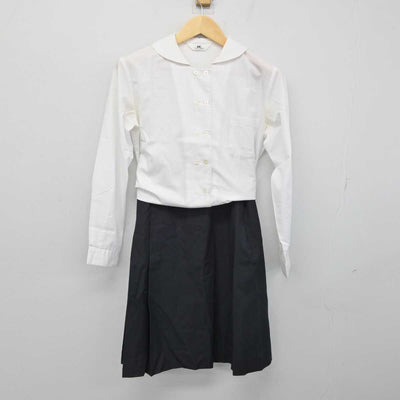 【中古】岡山県 明誠学院高等学校 女子制服 2点 (シャツ・スカート) sf051580