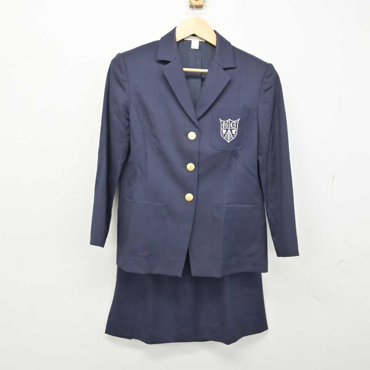 【中古】兵庫県 甲南女子大学 女子制服 2点 (ブレザー・スカート) sf051588