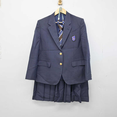 【中古】広島県 広島国際学院高等学校 女子制服 4点 (ブレザー・スカート) sf051590