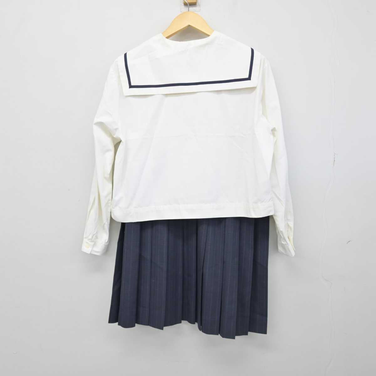 【中古】広島県 広島国際学院高等学校 女子制服 3点 (セーラー服・スカート) sf051591