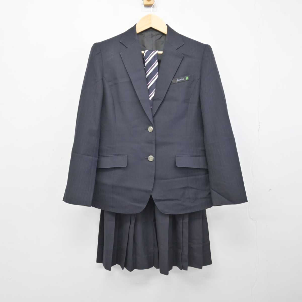 【中古】新潟県 古川学園 上越高等学校 女子制服 3点 (ブレザー・スカート) sf051603