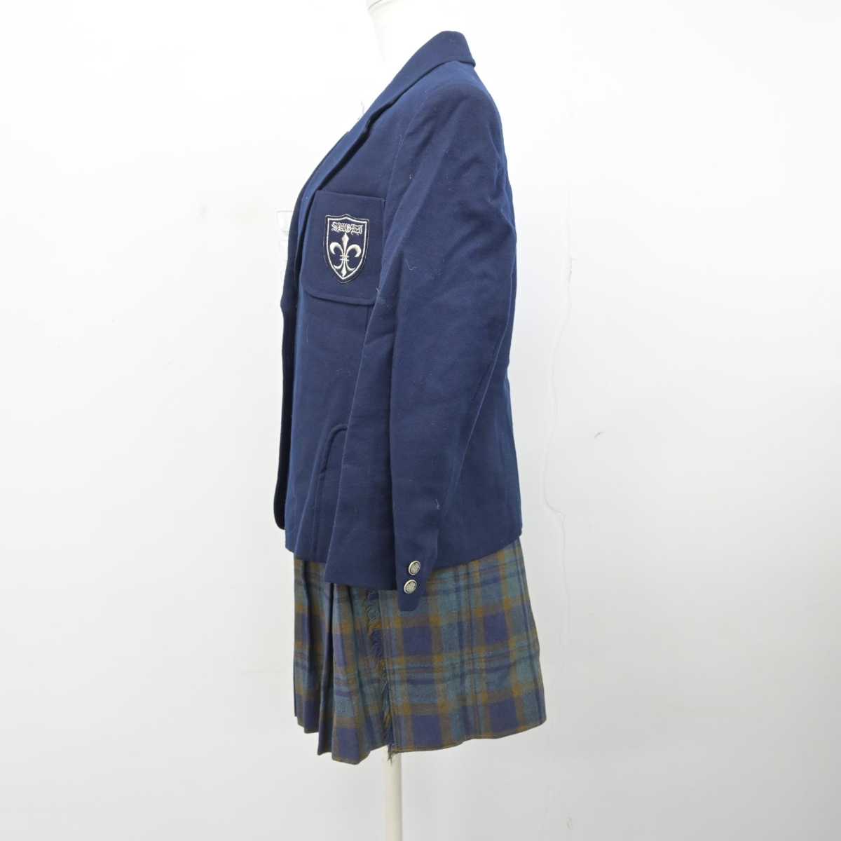 【中古】東京都 頌栄女子学院高等学校 女子制服 3点 (ブレザー・シャツ・スカート) sf051604