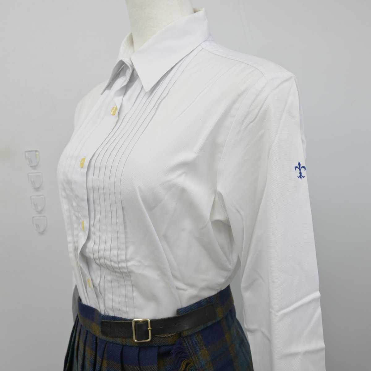 【中古】東京都 頌栄女子学院高等学校 女子制服 3点 (ブレザー・シャツ・スカート) sf051604