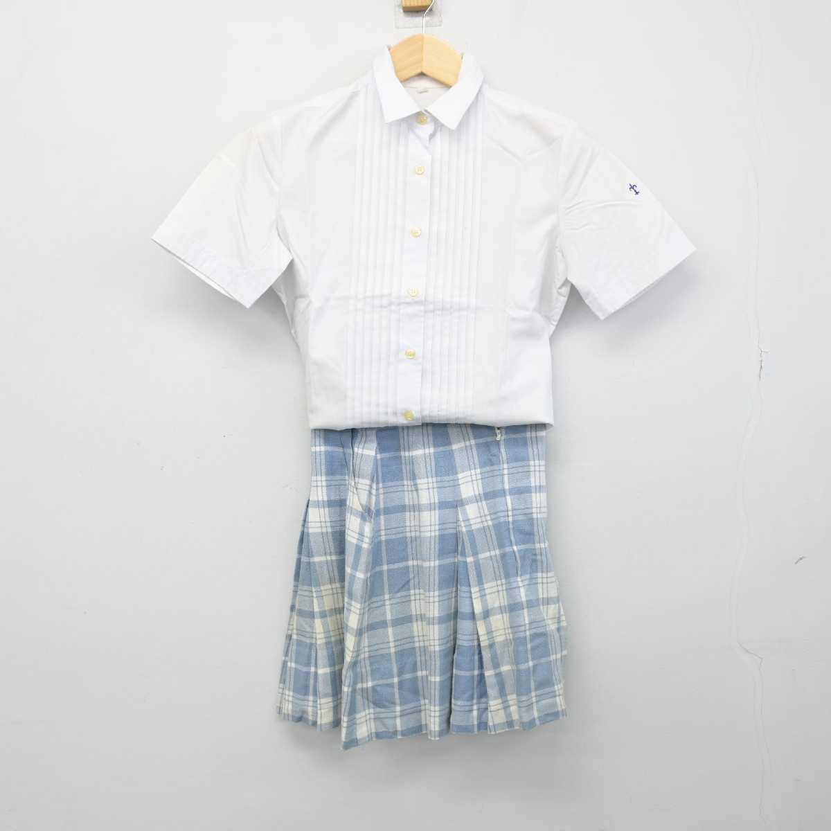 【中古】東京都 頌栄女子学院高等学校 女子制服 3点 (シャツ・シャツ・スカート) sf051605