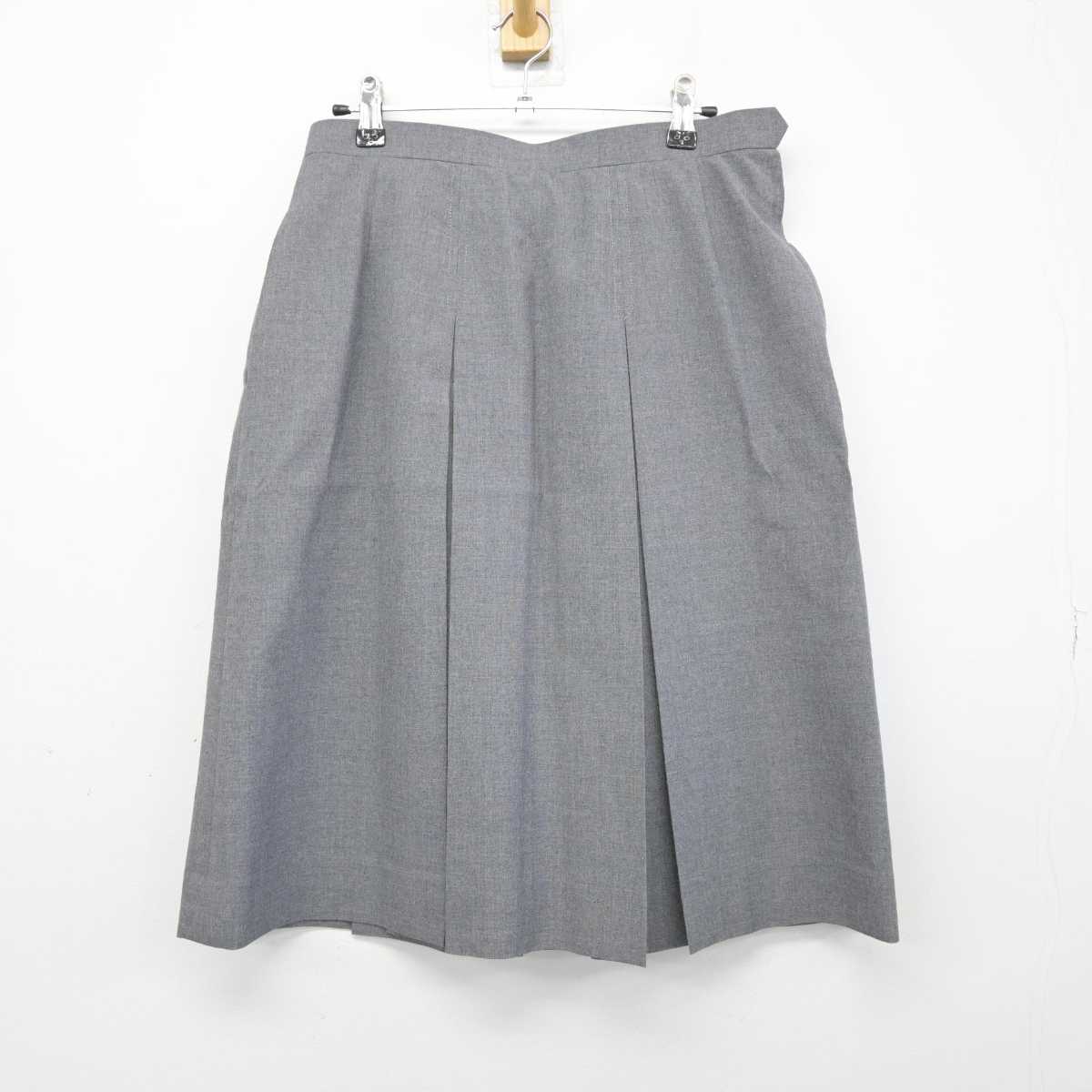 【中古】千葉県 下貝塚中学校 女子制服 2点 (ベスト・スカート) sf051616