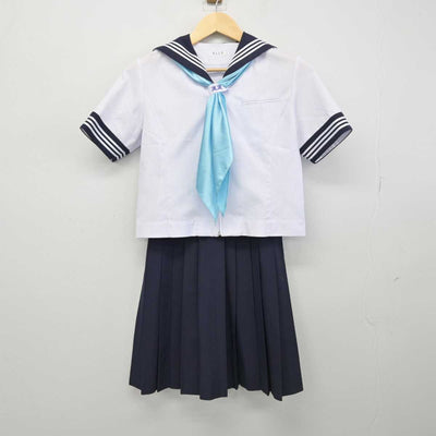 【中古】東京都 昭和女子大学附属昭和中学校 女子制服 3点 (セーラー服・スカート) sf051621