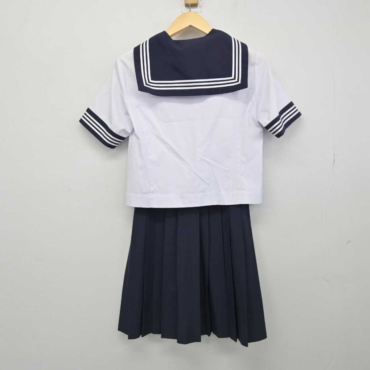 【中古】東京都 昭和女子大学附属昭和中学校 女子制服 3点 (セーラー服・スカート) sf051621