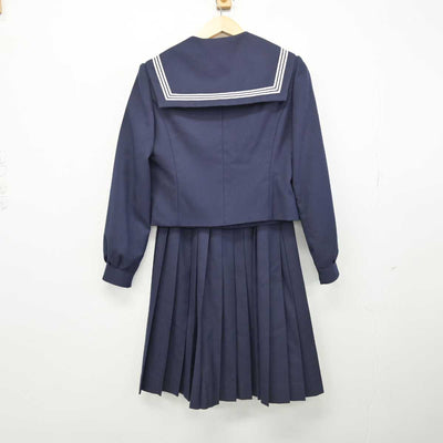 【中古】岐阜県 平和中学校 女子制服 3点 (セーラー服・スカート) sf051625