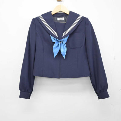 【中古】岐阜県 平和中学校 女子制服 3点 (セーラー服・スカート) sf051625