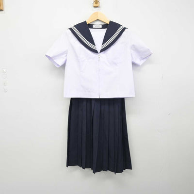 【中古】岐阜県 平和中学校 女子制服 2点 (セーラー服・スカート) sf051626