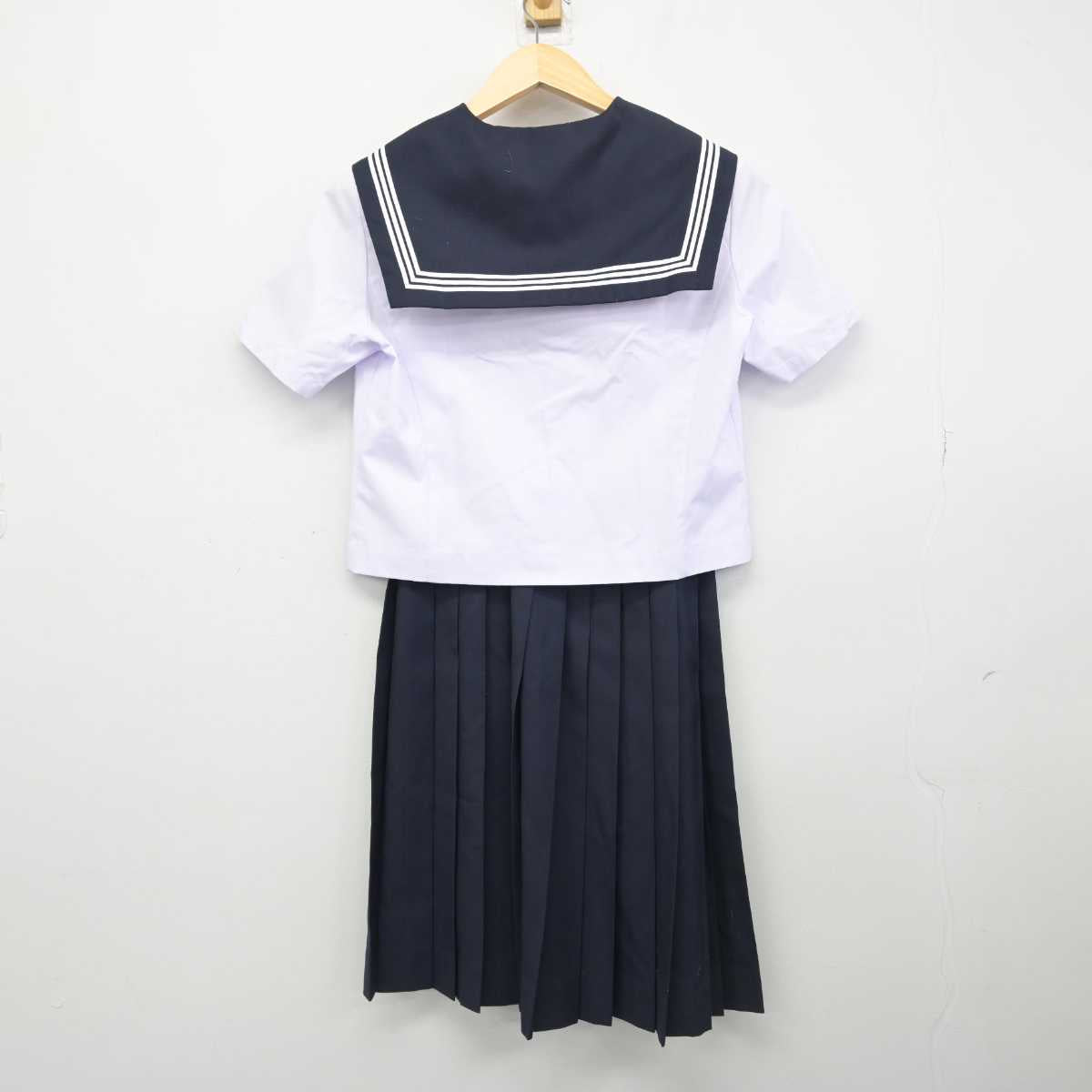 【中古】岐阜県 平和中学校 女子制服 2点 (セーラー服・スカート) sf051626