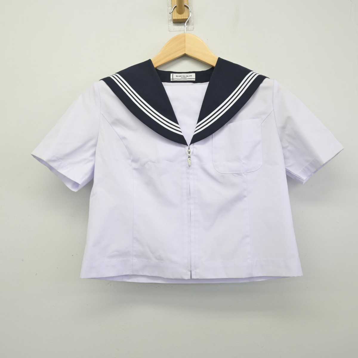 【中古】岐阜県 平和中学校 女子制服 2点 (セーラー服・スカート) sf051626