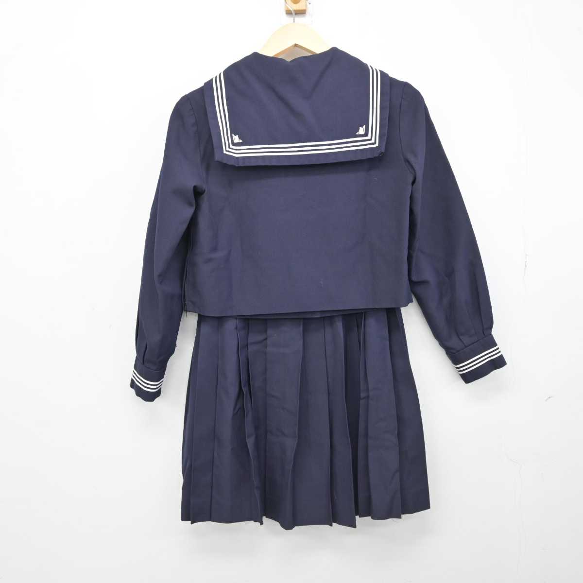 【中古】東京都 成蹊中学校 女子制服 3点 (セーラー服・スカート) sf051633