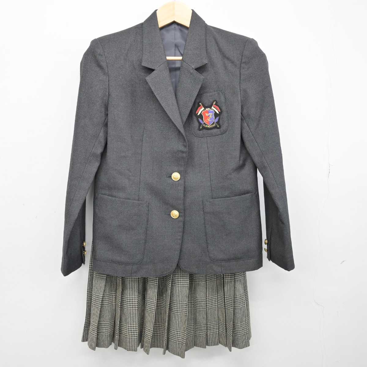 【中古】東京都 富士見丘中学高等学校 女子制服 2点 (ブレザー・スカート) sf051638